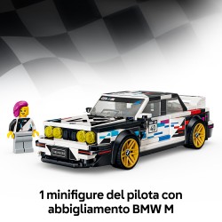 LEGO 77263 Speed Champions BMW M3 (E30), Macchina Giocattolo con Minifigure da Collezione, Regalo per Bambini e Fan da 9 Anni