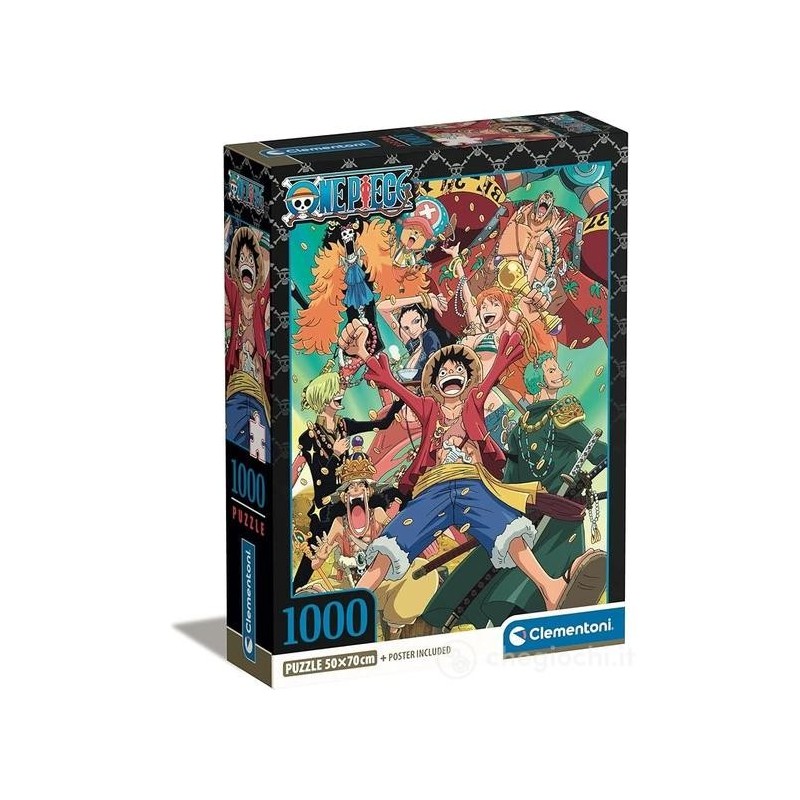 Clementoni Puzzle - Puzzle 1000 Pezzi - One Piece