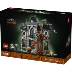 LEGO Icons 11383 Maniero della Sindaca, Modellino di Casa per Adulti con Interni in Stile Gotico e 3 Minifigure, Idea Regalo