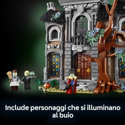 LEGO Icons 11383 Maniero della Sindaca, Modellino di Casa per Adulti con Interni in Stile Gotico e 3 Minifigure, Idea Regalo