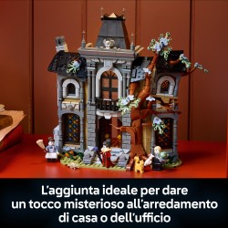 LEGO Icons 11383 Maniero della Sindaca, Modellino di Casa per Adulti con Interni in Stile Gotico e 3 Minifigure, Idea Regalo