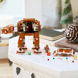 LEGO Star Wars 40806 Walker AT-AT Pan di Zenzero, Gioco di Natale con Minifigure di Darth Vader, Regalo Natalizio Bambini 10+