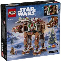 LEGO Star Wars 40806 Walker AT-AT Pan di Zenzero, Gioco di Natale con Minifigure di Darth Vader, Regalo Natalizio Bambini 10+