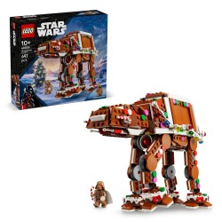 LEGO Star Wars 40806 Walker AT-AT Pan di Zenzero, Gioco di Natale con Minifigure di Darth Vader, Regalo Natalizio Bambini 10+