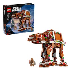 LEGO Star Wars 40806 Walker AT-AT Pan di Zenzero, Gioco di Natale con Minifigure di Darth Vader, Regalo Natalizio Bambini 10+