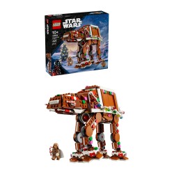 LEGO Star Wars 40806 Walker AT-AT Pan di Zenzero, Gioco di Natale con Minifigure di Darth Vader, Regalo Natalizio Bambini 10+