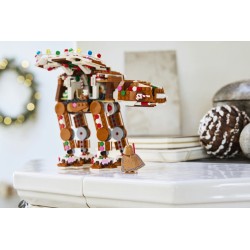 LEGO Star Wars 40806 Walker AT-AT Pan di Zenzero, Gioco di Natale con Minifigure di Darth Vader, Regalo Natalizio Bambini 10+