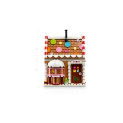 LEGO 40809 Casa di Pan di Zenzero Festiva, Gioco Natalizio con Minifigure di Babbo Natale e Accessori, Regalo per Bambini 10+