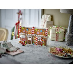 LEGO 40809 Casa di Pan di Zenzero Festiva, Gioco Natalizio con Minifigure di Babbo Natale e Accessori, Regalo per Bambini 10+