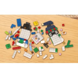 LEGO 40812 Pupazzi di Neve Ornamentali, Kit di Arti e Mestieri, Giochi di Natale con 2 Personaggi e Accessori, Regalo da 6+