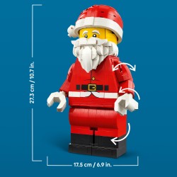 LEGO 40820 Grande Minifigure di Babbo Natale, Kit Natalizio di Arti e Mestieri con Figura di Babbo Natale, Regalo Bambini 10+
