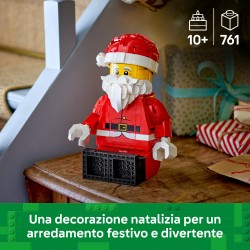 LEGO 40820 Grande Minifigure di Babbo Natale, Kit Natalizio di Arti e Mestieri con Figura di Babbo Natale, Regalo Bambini 10+