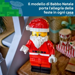 LEGO 40820 Grande Minifigure di Babbo Natale, Kit Natalizio di Arti e Mestieri con Figura di Babbo Natale, Regalo Bambini 10+