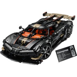 LEGO Technic 42232 Hypercar Koenigsegg Sadair's Spear, Kit di Modellismo per Adulti, Regalo STEM per i Fan dell'Automobilismo