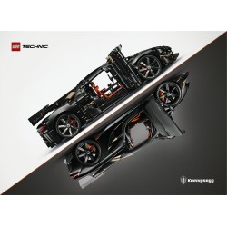 LEGO Technic 42232 Hypercar Koenigsegg Sadair's Spear, Kit di Modellismo per Adulti, Regalo STEM per i Fan dell'Automobilismo