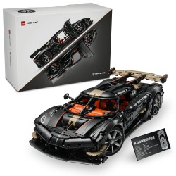 LEGO Technic 42232 Hypercar Koenigsegg Sadair's Spear, Kit di Modellismo per Adulti, Regalo STEM per i Fan dell'Automobilismo