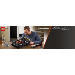 LEGO Technic 42232 Hypercar Koenigsegg Sadair's Spear, Kit di Modellismo per Adulti, Regalo STEM per i Fan dell'Automobilismo