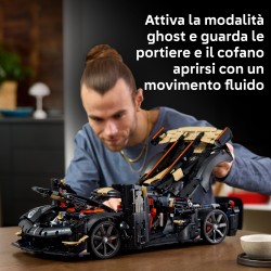 LEGO Technic 42232 Hypercar Koenigsegg Sadair's Spear, Kit di Modellismo per Adulti, Regalo STEM per i Fan dell'Automobilismo