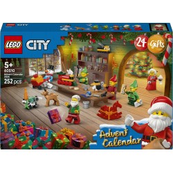 LEGO City 60510 Calendario dell'Avvento 2026, Giochi per Bambini da 5+ per Countdown di Natale, Idea Regalo con 24 Sorprese