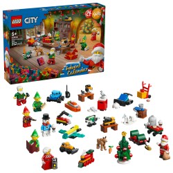 LEGO City 60510 Calendario dell'Avvento 2026, Giochi per Bambini da 5+ per Countdown di Natale, Idea Regalo con 24 Sorprese