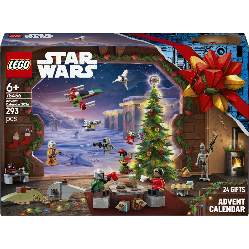 LEGO Star Wars 75456 Calendario dell'Avvento 2026, Giochi Bambini 6+ per Countdown di Natale con 24 Sorprese, Regalo per Fan