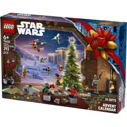 LEGO Star Wars 75456 Calendario dell'Avvento 2026, Giochi Bambini 6+ per Countdown di Natale con 24 Sorprese, Regalo per Fan