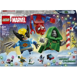 LEGO | Marvel 76340 Calendario dell'Avvento 2026, Giochi Bambini 6+ per Countdown di Natale con 24 Sorprese a Tema Supereroi