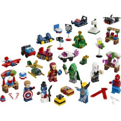 LEGO | Marvel 76340 Calendario dell'Avvento 2026, Giochi Bambini 6+ per Countdown di Natale con 24 Sorprese a Tema Supereroi