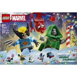 LEGO | Marvel 76340 Calendario dell'Avvento 2026, Giochi Bambini 6+ per Countdown di Natale con 24 Sorprese a Tema Supereroi