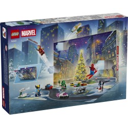 LEGO | Marvel 76340 Calendario dell'Avvento 2026, Giochi Bambini 6+ per Countdown di Natale con 24 Sorprese a Tema Supereroi