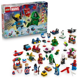 LEGO | Marvel 76340 Calendario dell'Avvento 2026, Giochi Bambini 6+ per Countdown di Natale con 24 Sorprese a Tema Supereroi