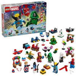 LEGO | Marvel 76340 Calendario dell'Avvento 2026, Giochi Bambini 6+ per Countdown di Natale con 24 Sorprese a Tema Supereroi