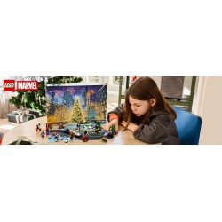 LEGO | Marvel 76340 Calendario dell'Avvento 2026, Giochi Bambini 6+ per Countdown di Natale con 24 Sorprese a Tema Supereroi