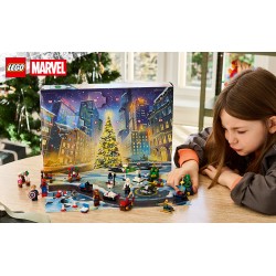LEGO | Marvel 76340 Calendario dell'Avvento 2026, Giochi Bambini 6+ per Countdown di Natale con 24 Sorprese a Tema Supereroi