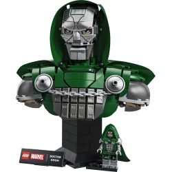 LEGO | Marvel 76345 Busto del Dottor Destino, Kit di Modellismo per Adulti da Esposizione con Minifigure, Regalo Fan del Film