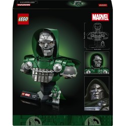 LEGO | Marvel 76345 Busto del Dottor Destino, Kit di Modellismo per Adulti da Esposizione con Minifigure, Regalo Fan del Film