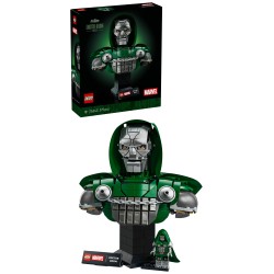 LEGO | Marvel 76345 Busto del Dottor Destino, Kit di Modellismo per Adulti da Esposizione con Minifigure, Regalo Fan del Film