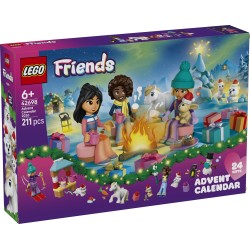 LEGO Friends 42698 Calendario dell'Avvento 2026, Giochi per Bambine da 6+ per il Countdown di Natale, Regalo con 24 Sorprese