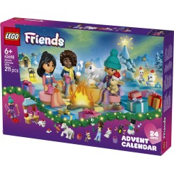 LEGO Friends 42698 Calendario dell'Avvento 2026, Giochi per Bambine da 6+ per il Countdown di Natale, Regalo con 24 Sorprese