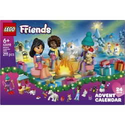 LEGO Friends 42698 Calendario dell'Avvento 2026, Giochi per Bambine da 6+ per il Countdown di Natale, Regalo con 24 Sorprese