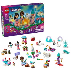 LEGO Friends 42698 Calendario dell'Avvento 2026, Giochi per Bambine da 6+ per il Countdown di Natale, Regalo con 24 Sorprese