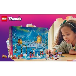 LEGO Friends 42698 Calendario dell'Avvento 2026, Giochi per Bambine da 6+ per il Countdown di Natale, Regalo con 24 Sorprese
