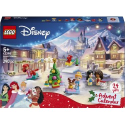 LEGO | Disney Princess 43298 Calendario dell'Avvento 2026, Giochi per Bambine da 5+ per Countdown di Natale con 24 Sorprese