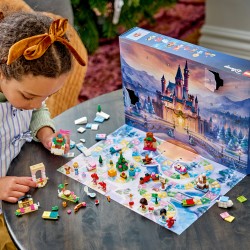LEGO | Disney Princess 43298 Calendario dell'Avvento 2026, Giochi per Bambine da 5+ per Countdown di Natale con 24 Sorprese