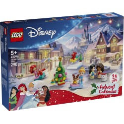 LEGO | Disney Princess 43298 Calendario dell'Avvento 2026, Giochi per Bambine da 5+ per Countdown di Natale con 24 Sorprese