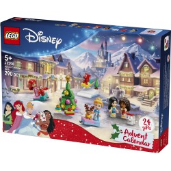 LEGO | Disney Princess 43298 Calendario dell'Avvento 2026, Giochi per Bambine da 5+ per Countdown di Natale con 24 Sorprese