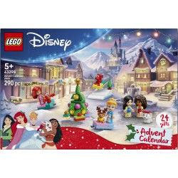 LEGO | Disney Princess 43298 Calendario dell'Avvento 2026, Giochi per Bambine da 5+ per Countdown di Natale con 24 Sorprese