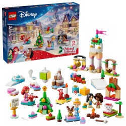 LEGO | Disney Princess 43298 Calendario dell'Avvento 2026, Giochi per Bambine da 5+ per Countdown di Natale con 24 Sorprese