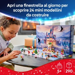 LEGO | Disney Princess 43298 Calendario dell'Avvento 2026, Giochi per Bambine da 5+ per Countdown di Natale con 24 Sorprese
