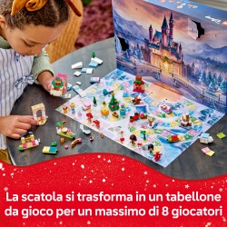 LEGO | Disney Princess 43298 Calendario dell'Avvento 2026, Giochi per Bambine da 5+ per Countdown di Natale con 24 Sorprese